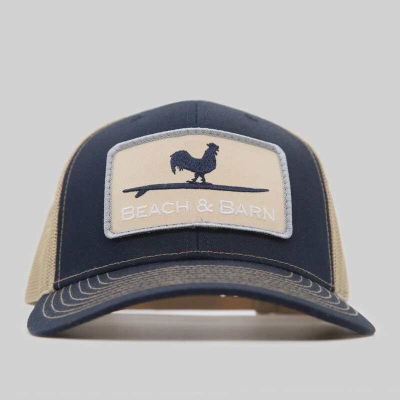 Beach and Barn - Hard Work Snapback - Navy/Khaki