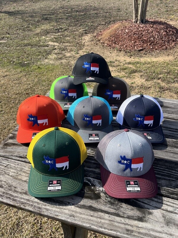 Richardson - NC Flag - Trucker Hat - Pig