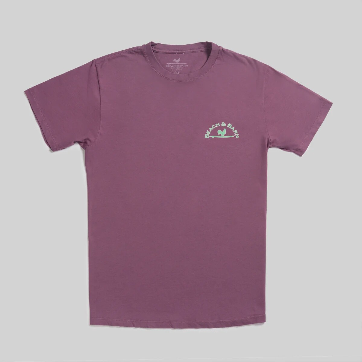Beach and Barn Emblem Tee Shirt-Berry