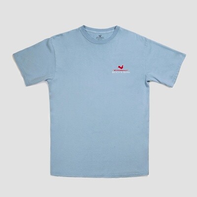 Beach and Barn State of Mind Tee Shirt-Chambray
