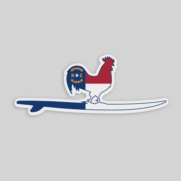 Beach and Barn Standard State of Mind-White/Red/Navy Sticker