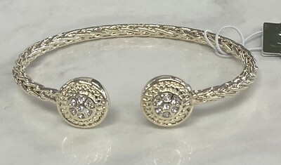 Gold Cuff Circle Bracelet