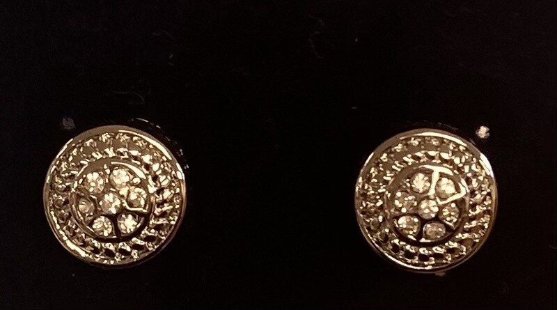 Silver Circle Stud Earrings