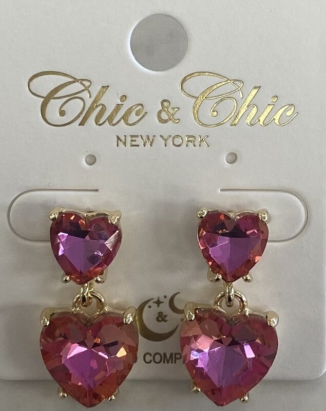 Heart Drop Earrings