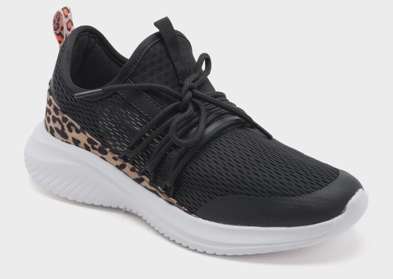 Corky&#39;s Soft Serve Leopard Sneaker
