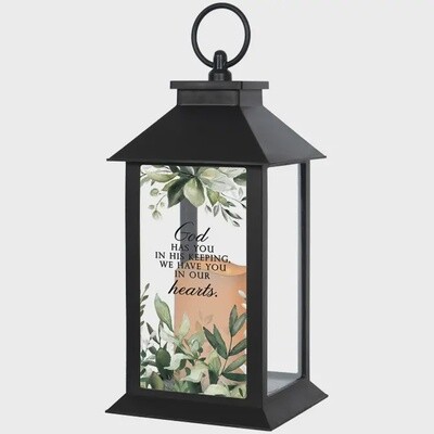 His Keeping Memory Lantern with Candle