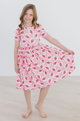 Mila and Rose Strawberry Fields S/S Pocket Twirl Dress