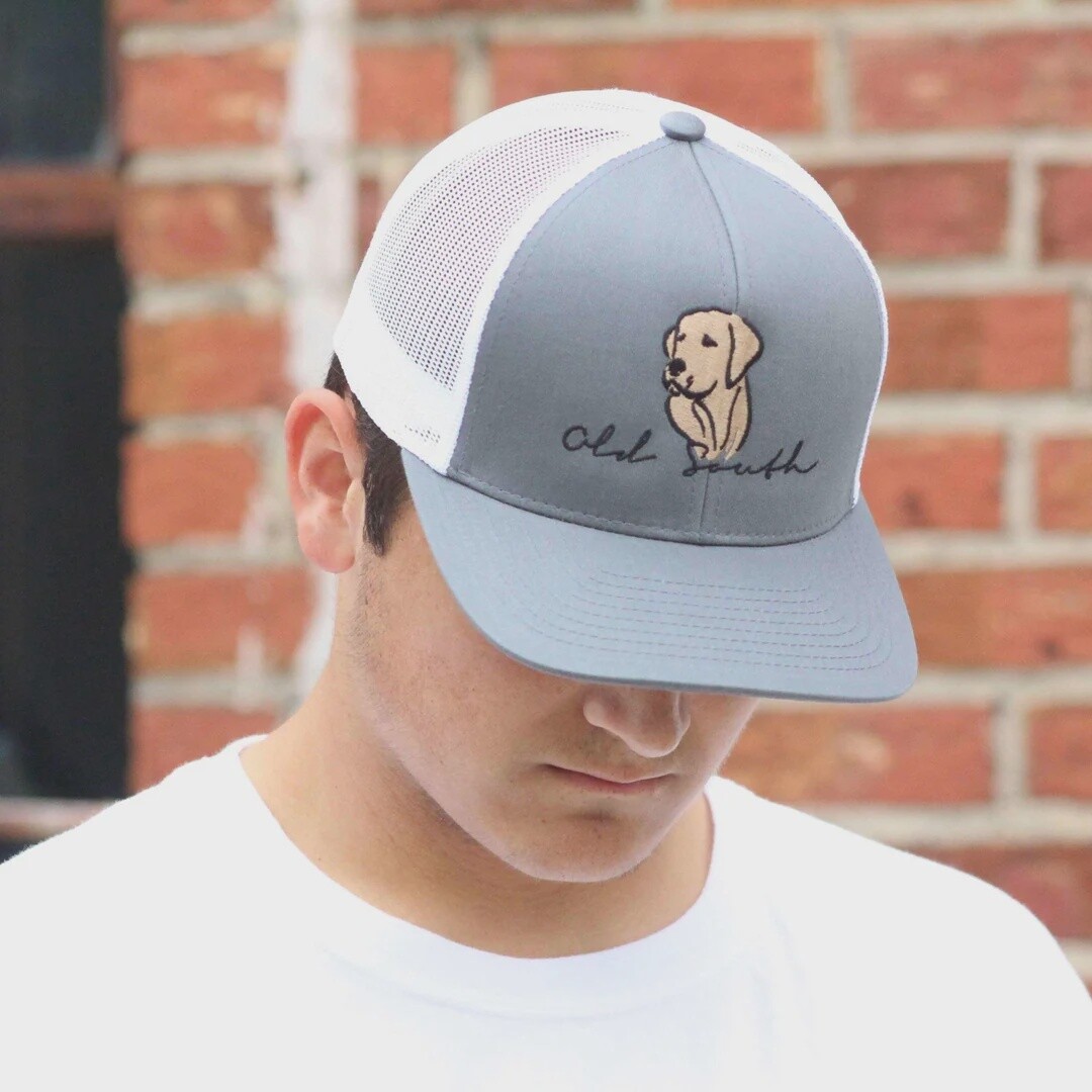 Old South Buddy Trucker Hat-Graphite/White