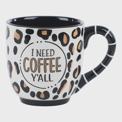 Glory Haus Coffee Y'all Cheetah Mug