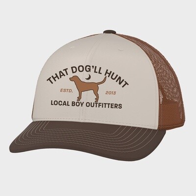 Local Boy Outfitters Men&#39;s Cream/Brown/Rust That Dog&#39;ll Hunt Hat