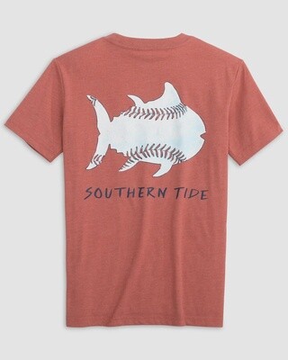 Southern Tide Youth Sketched Baseball Heather T-Shirt