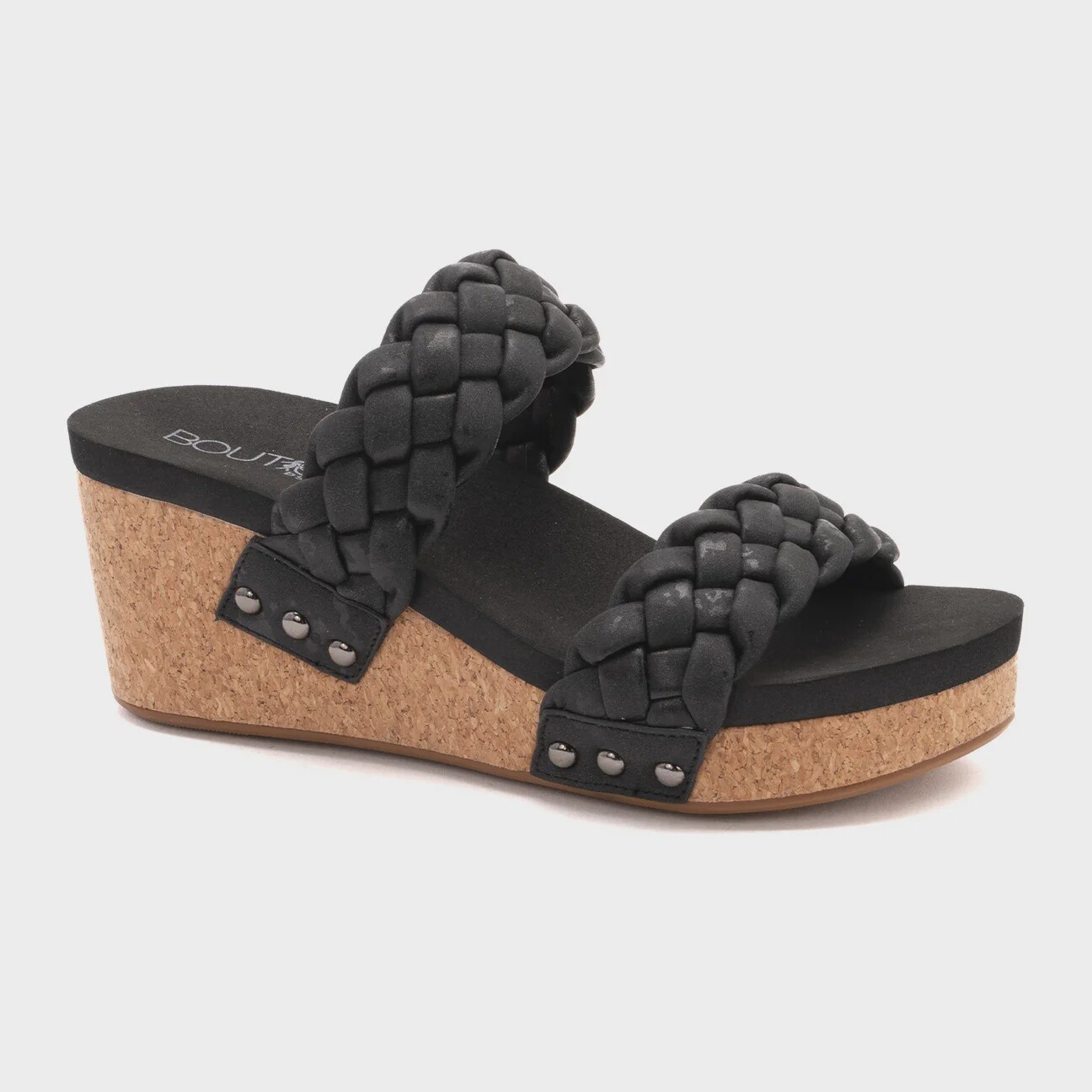 Corky&#39;s Delightful Black Metallic Wedge