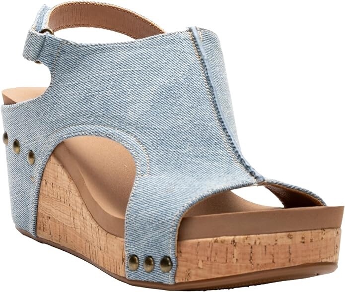 Corky&#39;s Denim Freddie Wedge