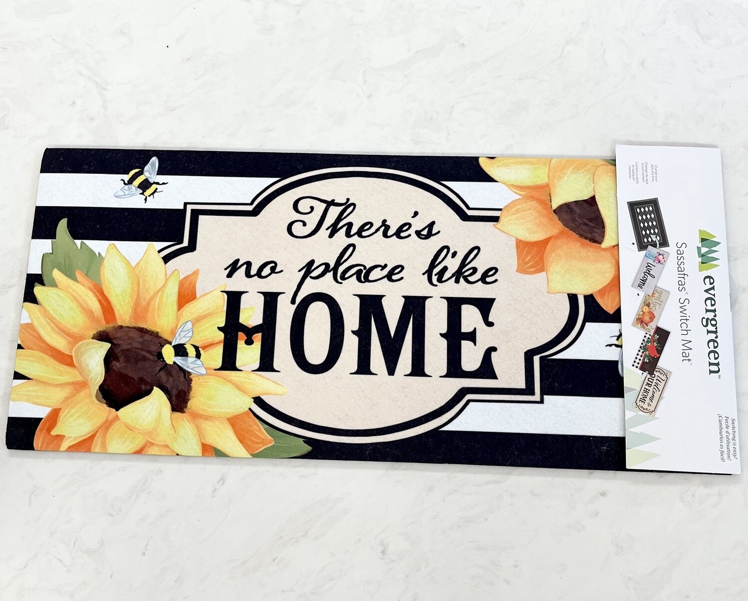 Evergreen There&#39;s No Place Like Home Sunflower Sassafras Switch Mat Insert