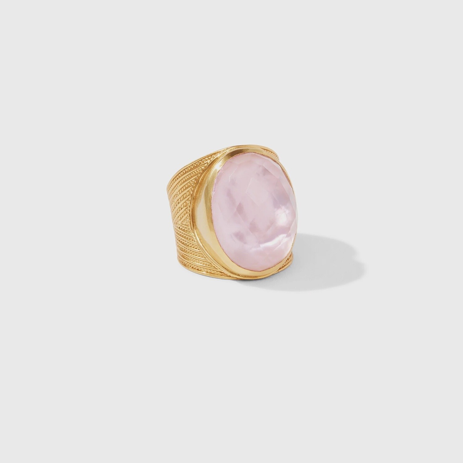 Julie Vos Verona Statement Ring, Size: 8, color: Iridescent Rose