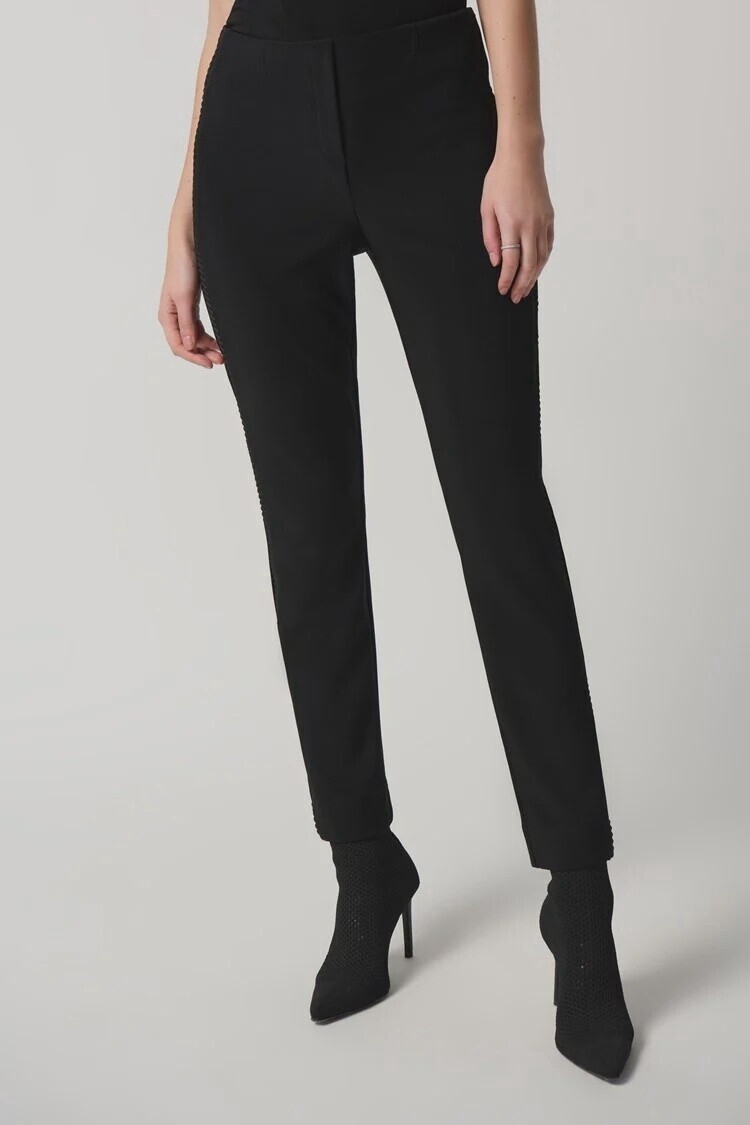 Joseph Ribkoff Embossed Trim Pant