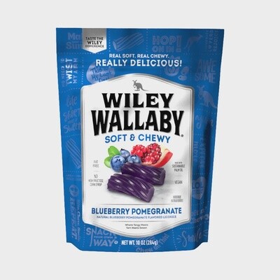 Wiley Wallaby Soft &amp; Chewy Blueberry Pomegranate Licorice