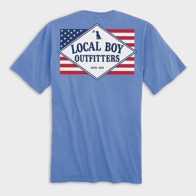 Local Boy Outfitters Marina Founder&#39;s Flag America T-Shirt