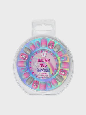 Pink Poppy Unicorn Press On Nails