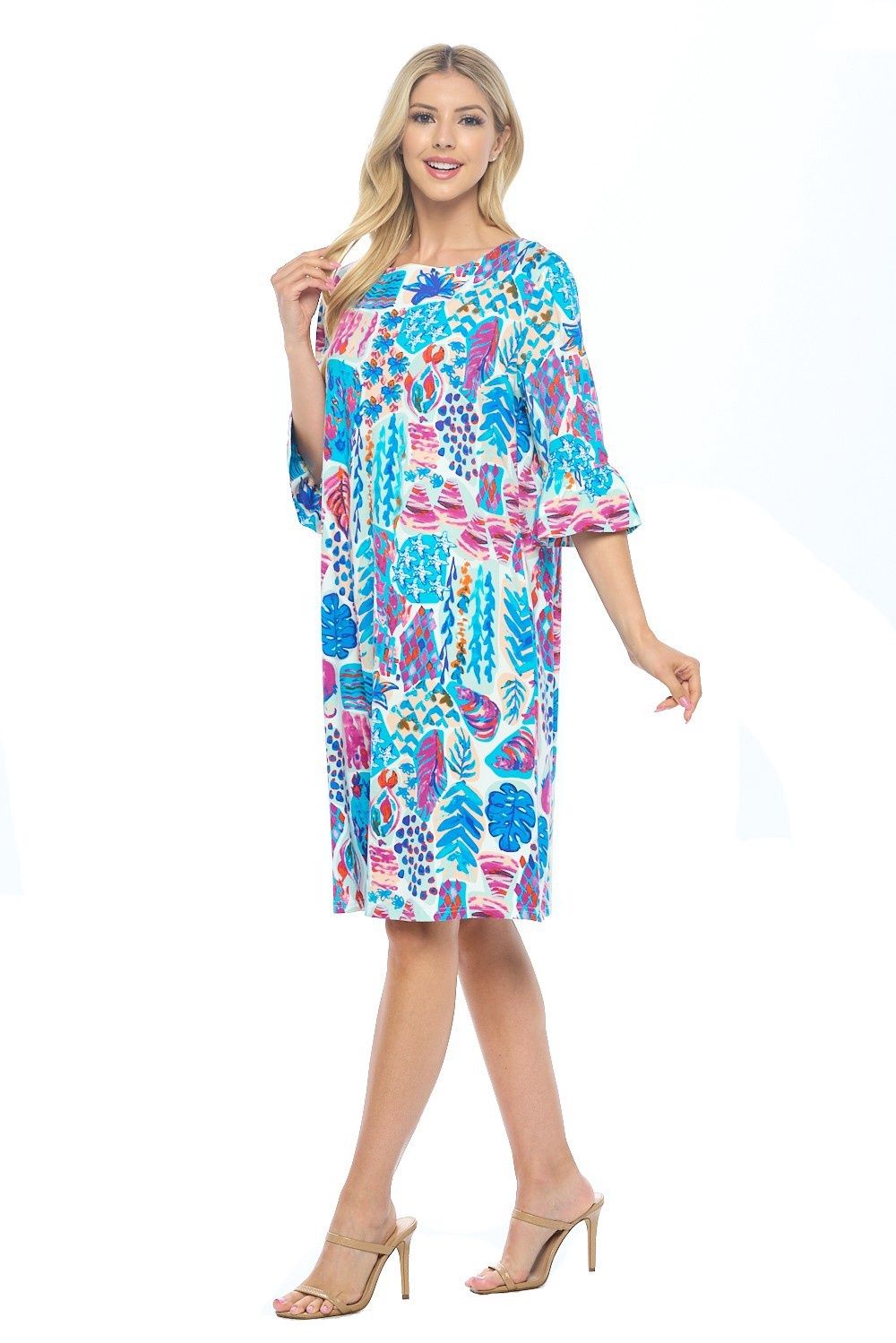 Aryeh Elena Bell Sleeve Dress