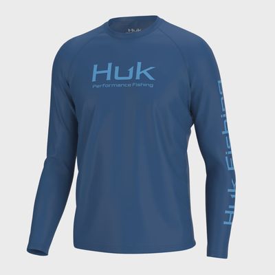 Huk Blue Breathable Long Sleeve Sun Shirt - Set Sail