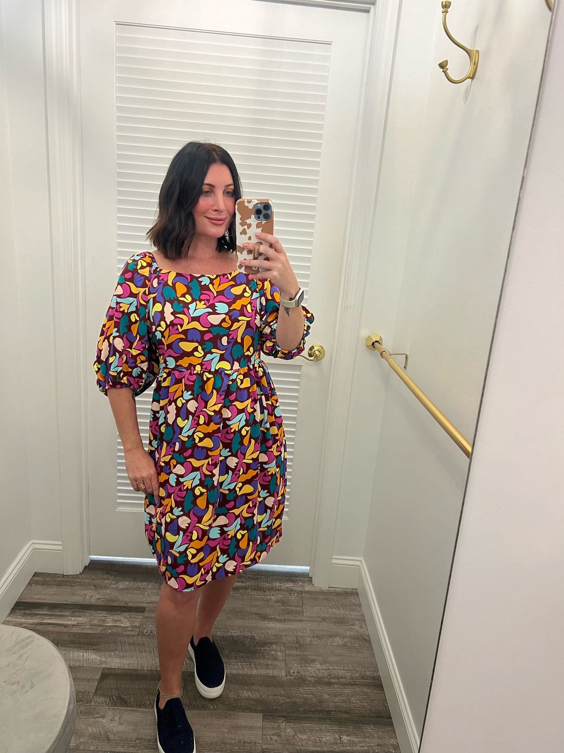 Plus Size Floral Peasant Dress