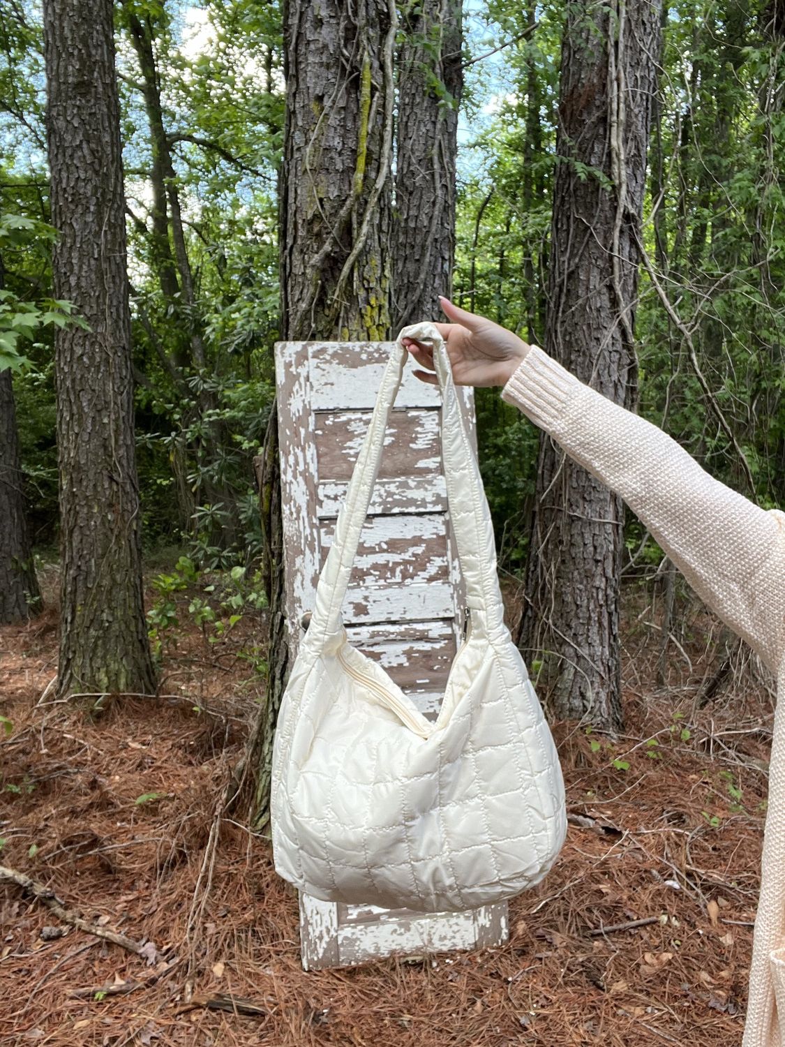 Puffy Quilted Shoulder Bag