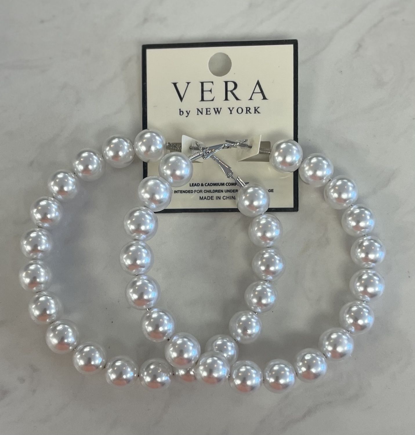 Pearl Hoop Earrings