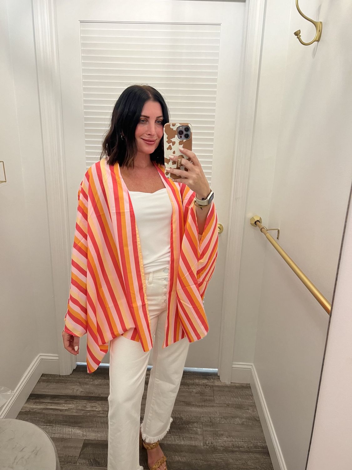 ONLINE EXCLUSIVE One Size Candy Stripe Kimono
