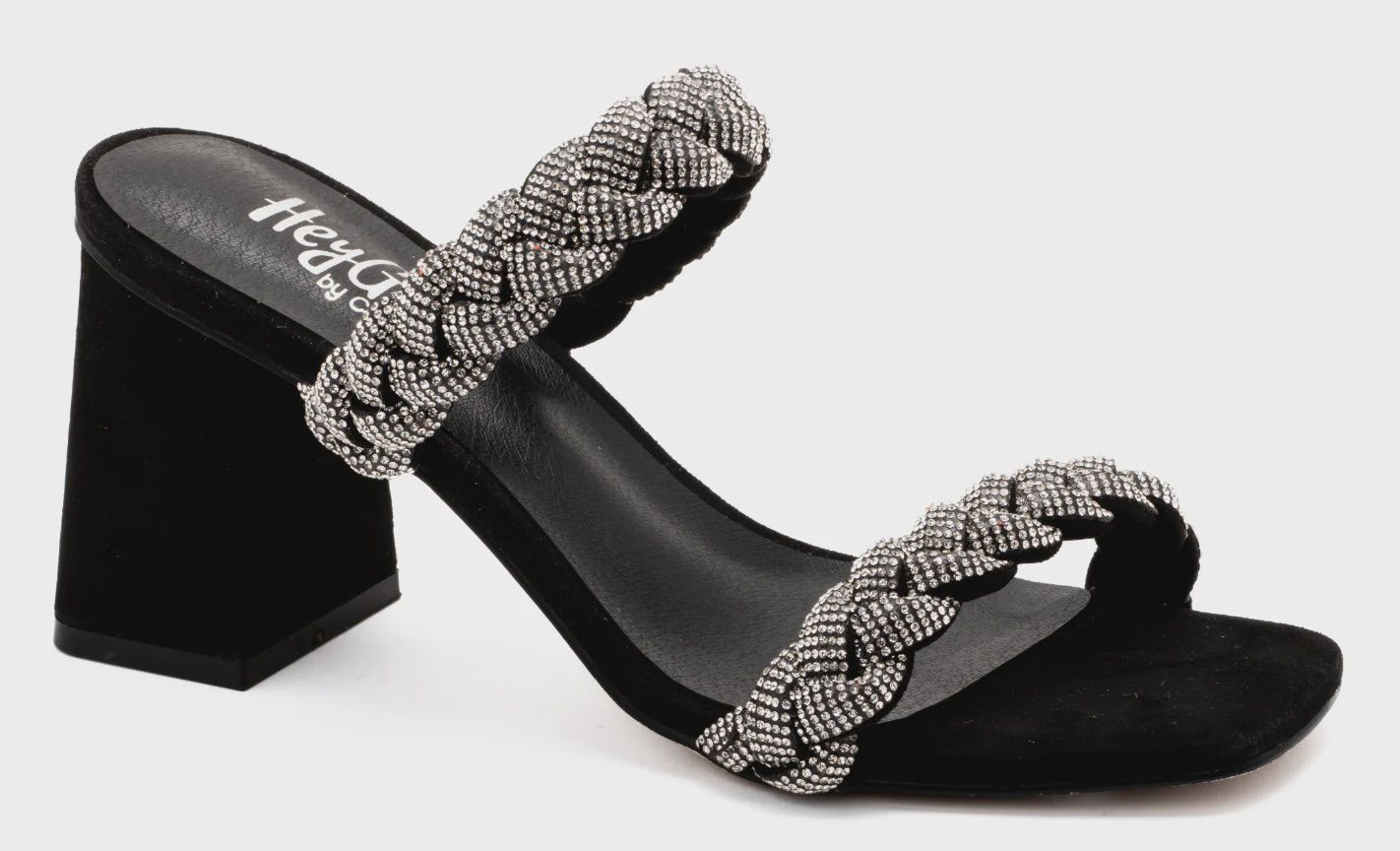 Corkys Black French Kiss Wedges