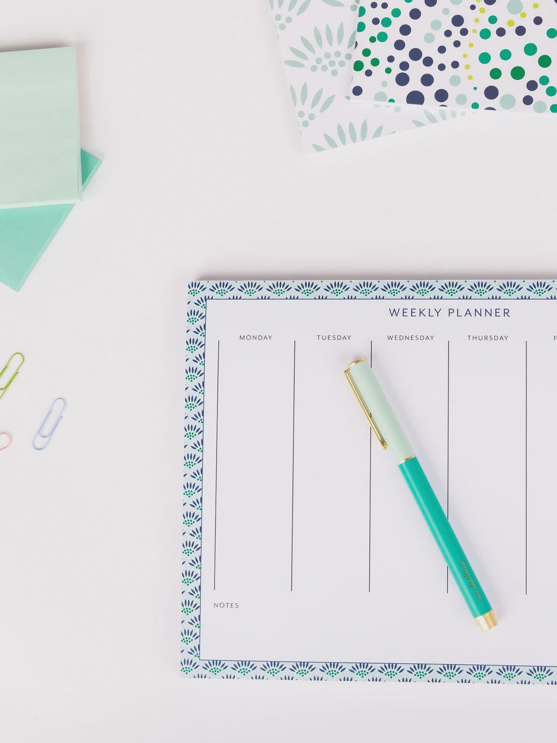 Mary Square Snap Cap Pen - Colorblock Teal
