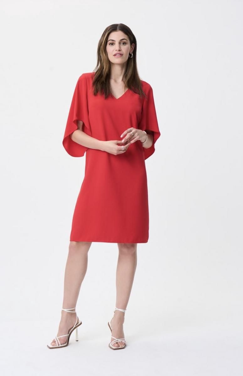 Joseph Ribkoff High-Low Bell Sleeves Dress