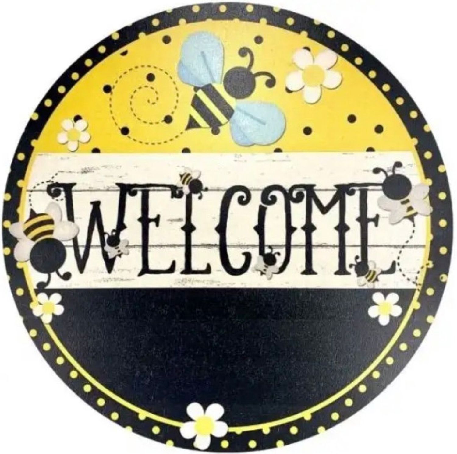 Round Bumblebee Welcome Decor