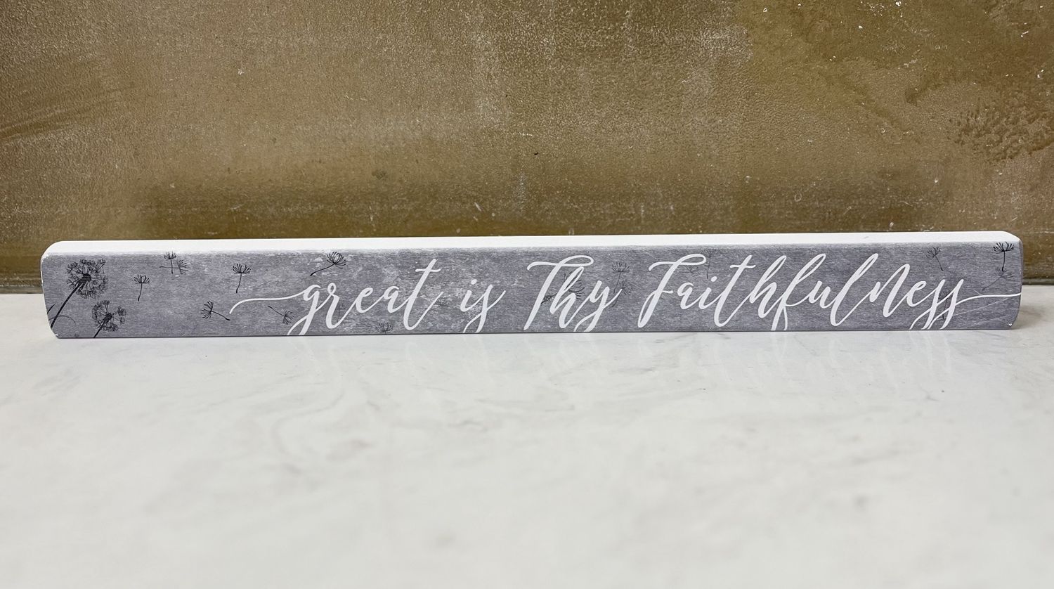 Great Is Thy Faithfulness Wooden Sign