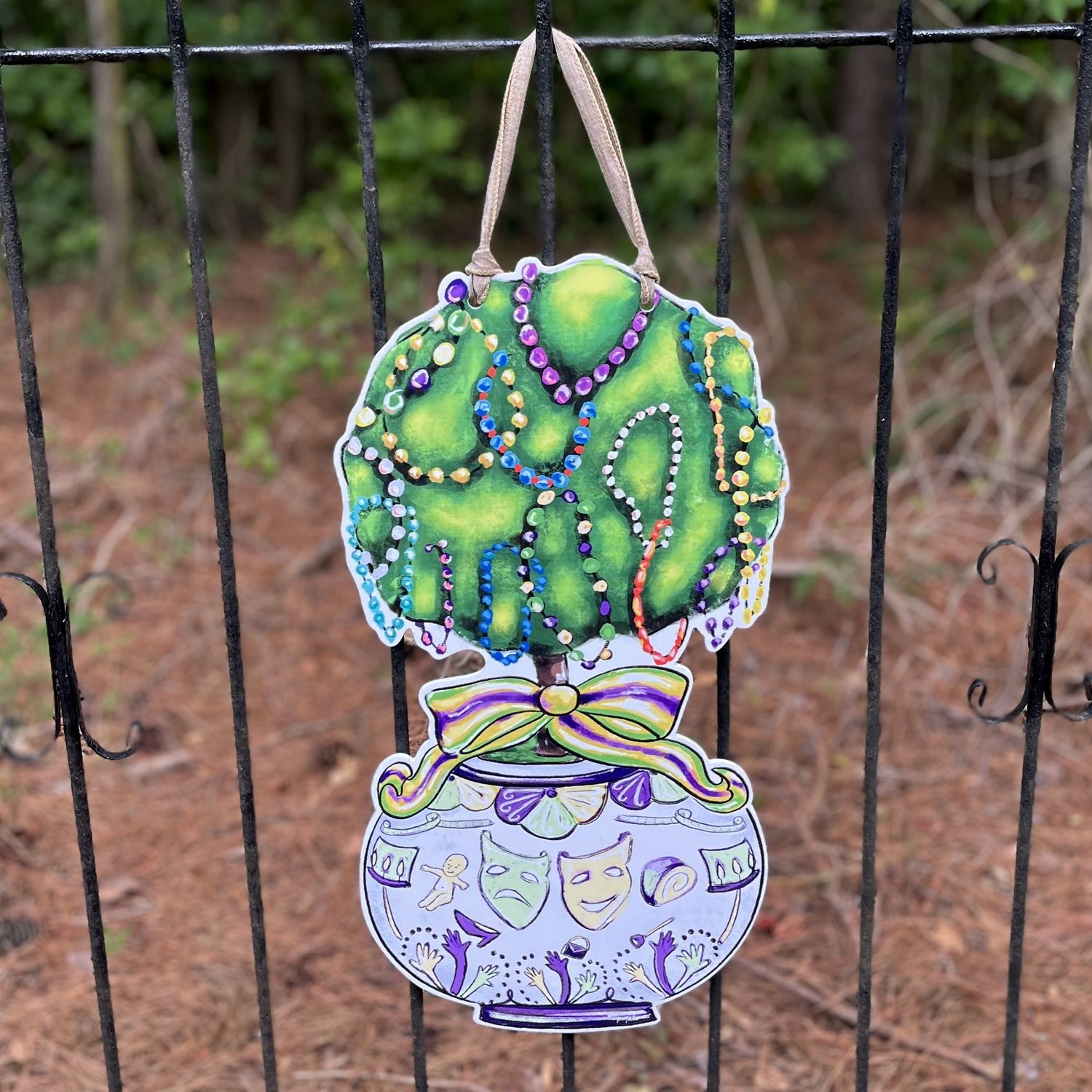 Mardi Gras Door Hanger