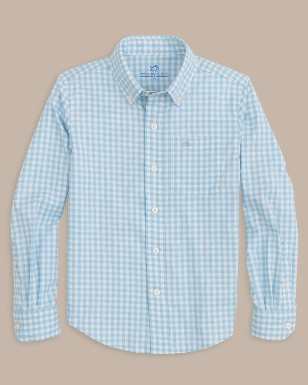 Southern Tide Youth Long Sleeve Hartwell Plaid Sport Shirt