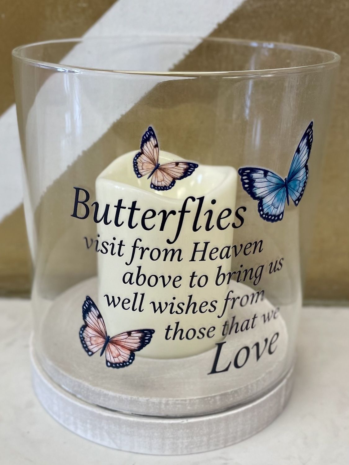 Sympathy Decor - &quot;Butterflies visit from Heaven...&quot;