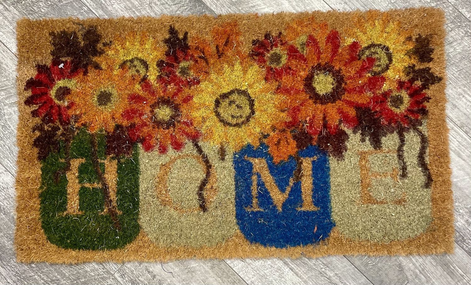 Evergreen Coir Doormat - Home Flowers