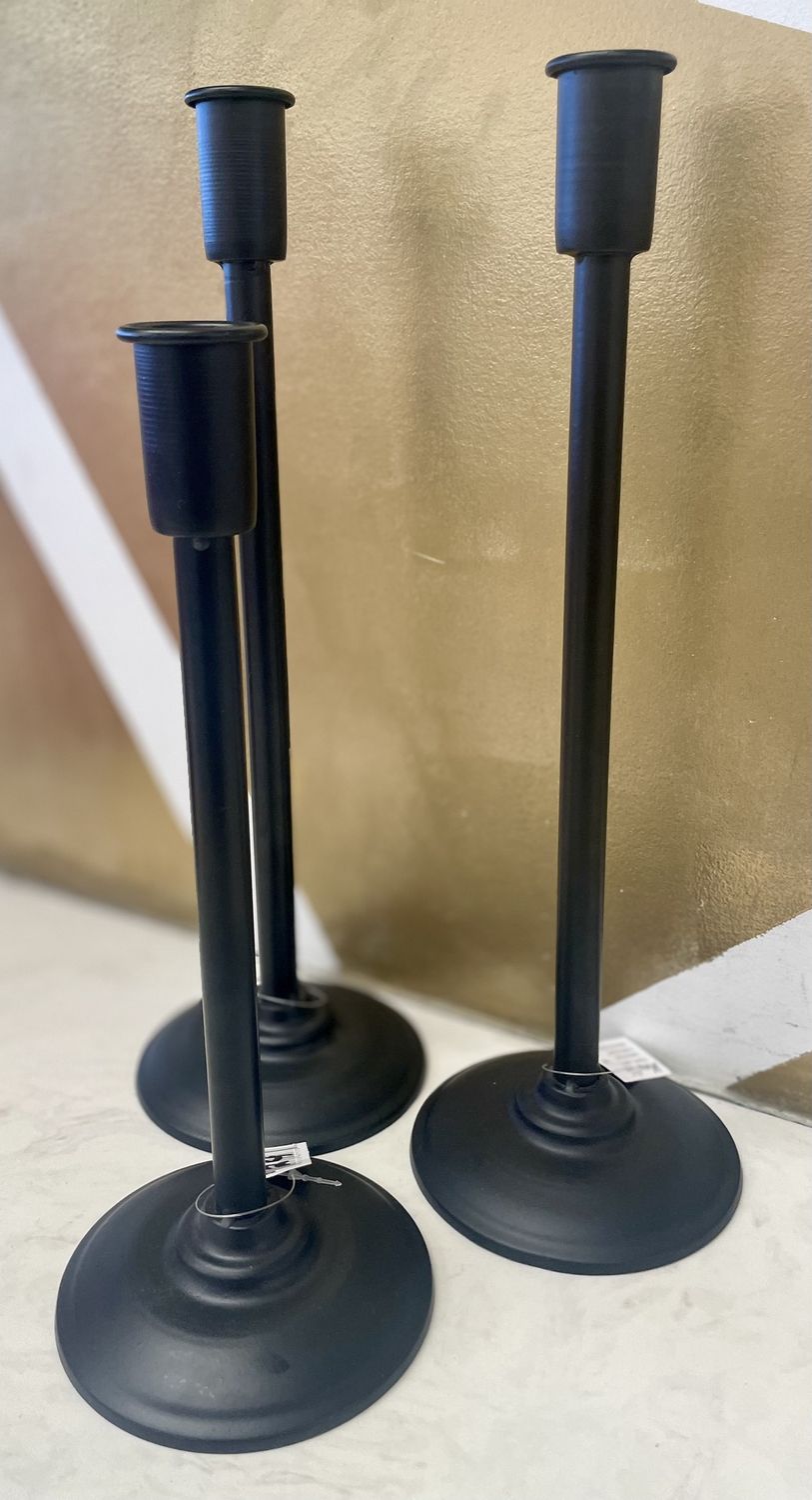Candle Holders - Black
