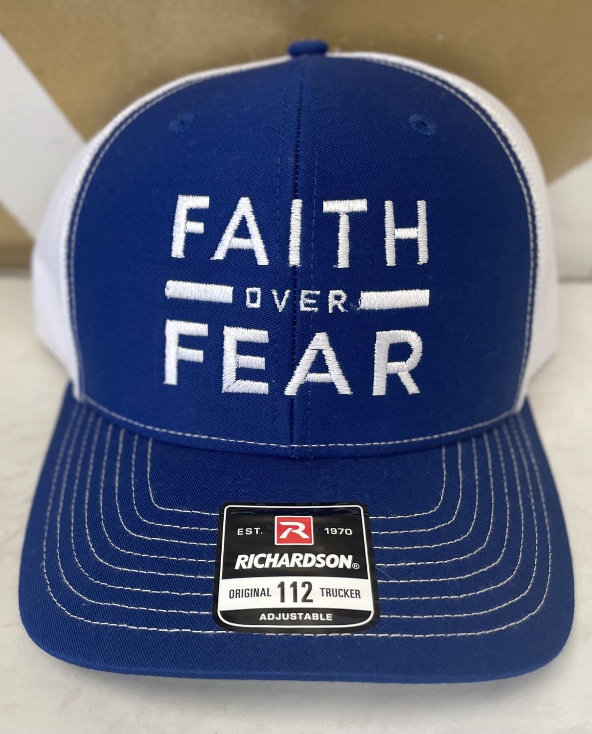 Richardson - Faith Over Fear - Blue/White Hat