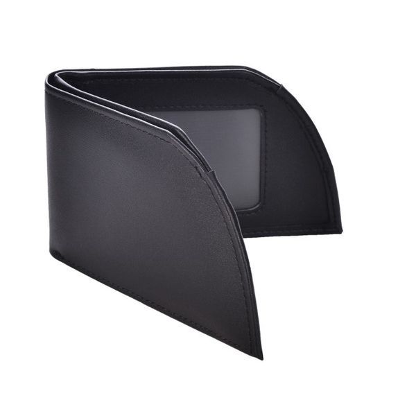 Mad Man Leather Wallet - Front Pocket - Black