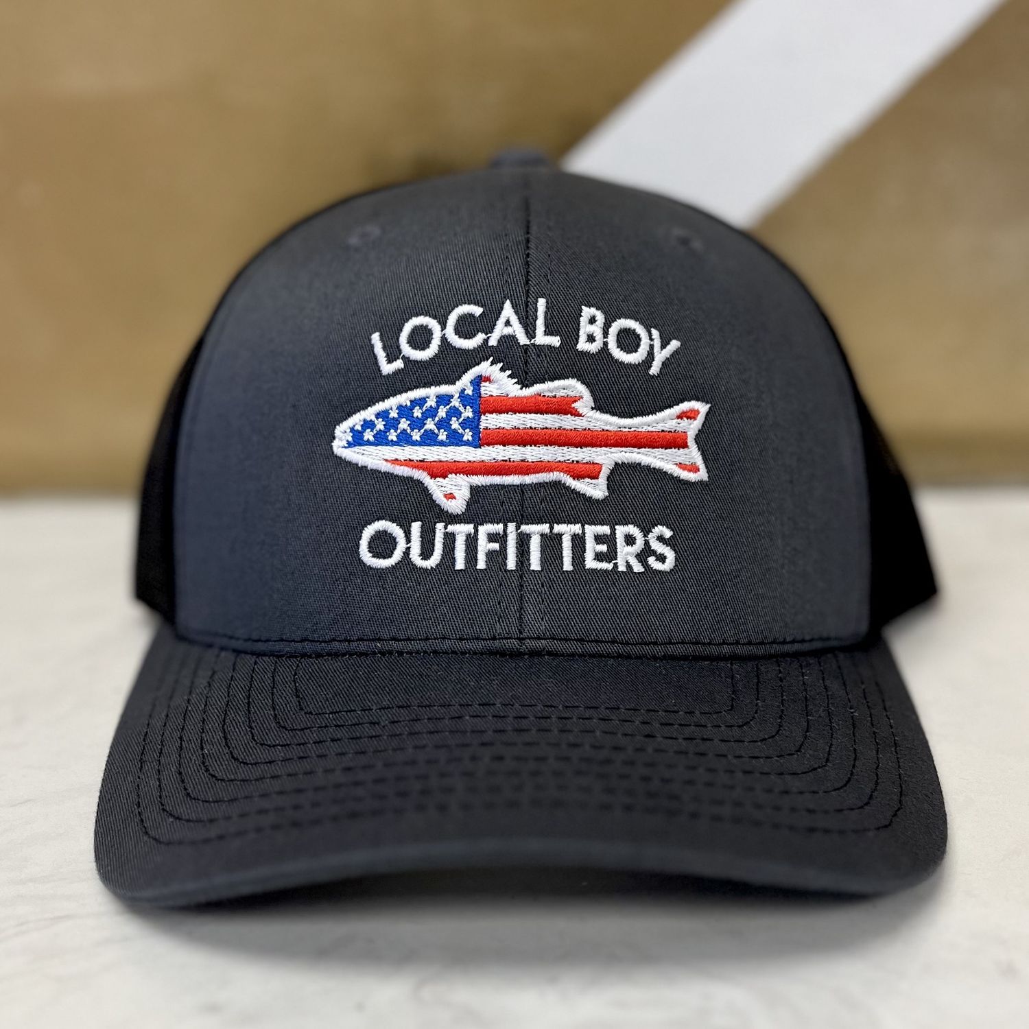 Local Boy Outfitters American Flag Fish Hat