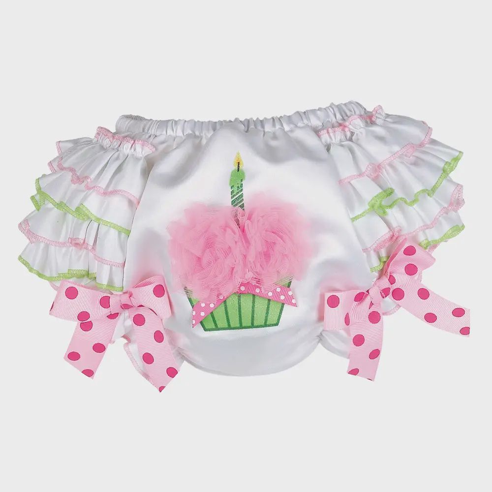 Bearington Collection Her 1st Birthday Diaper Cover