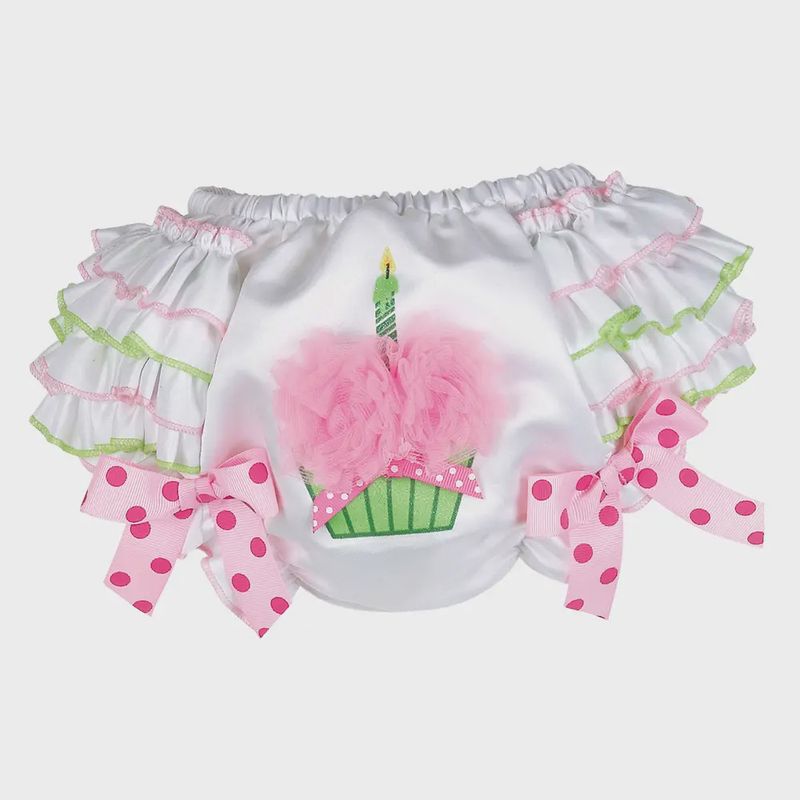 Bearington Collection Her 1st Birthday Diaper Cover