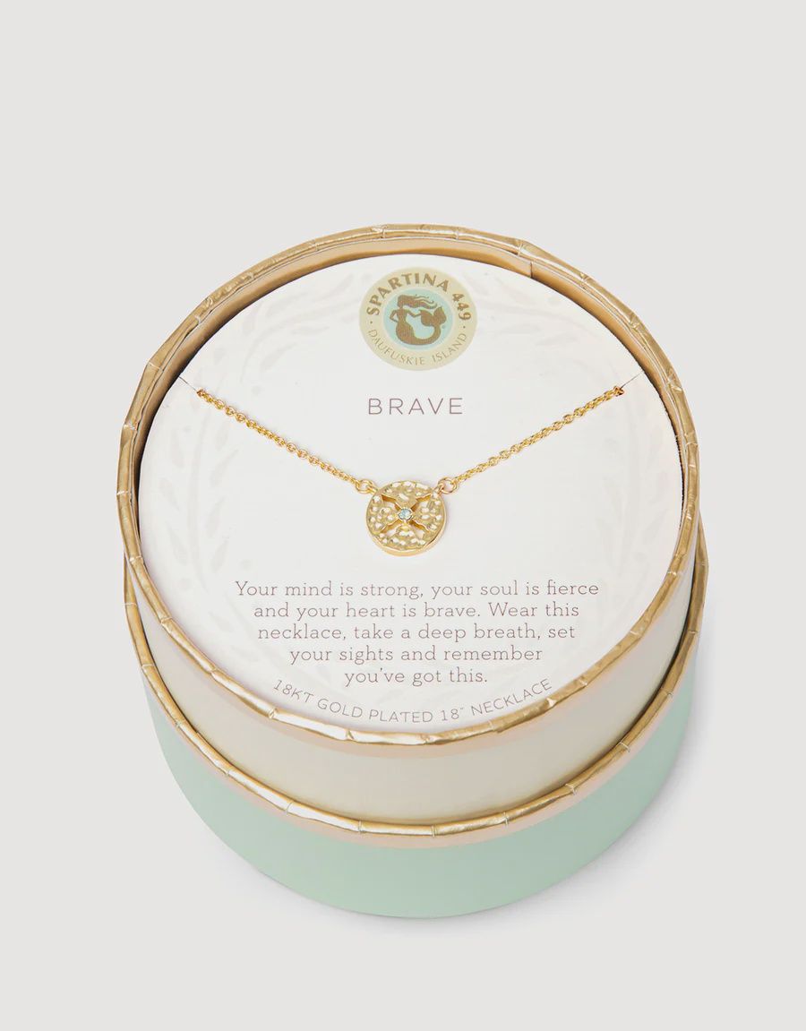 Spartina 449 Sea La Vie Brave Necklace, color: Gold