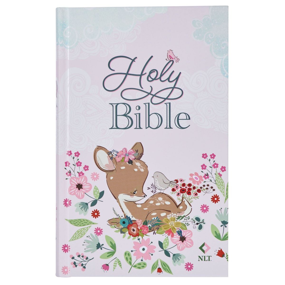 Christian Art Gifts Blush Pink Hardcover NLT Keepsake Bible for Girls