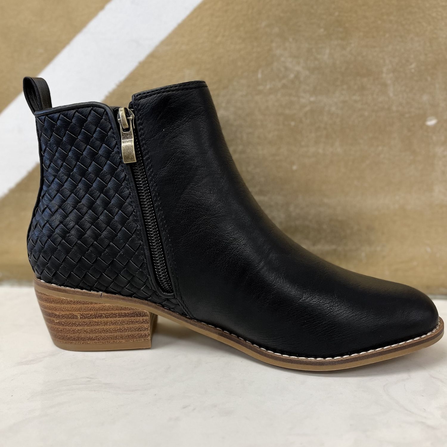 Corkys Black Half n Half Booties