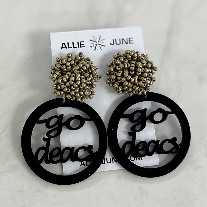 Allie June College Game Day Earrings Wake Forest Deacs
