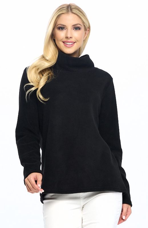 Aryeh Black Fleece Pullover