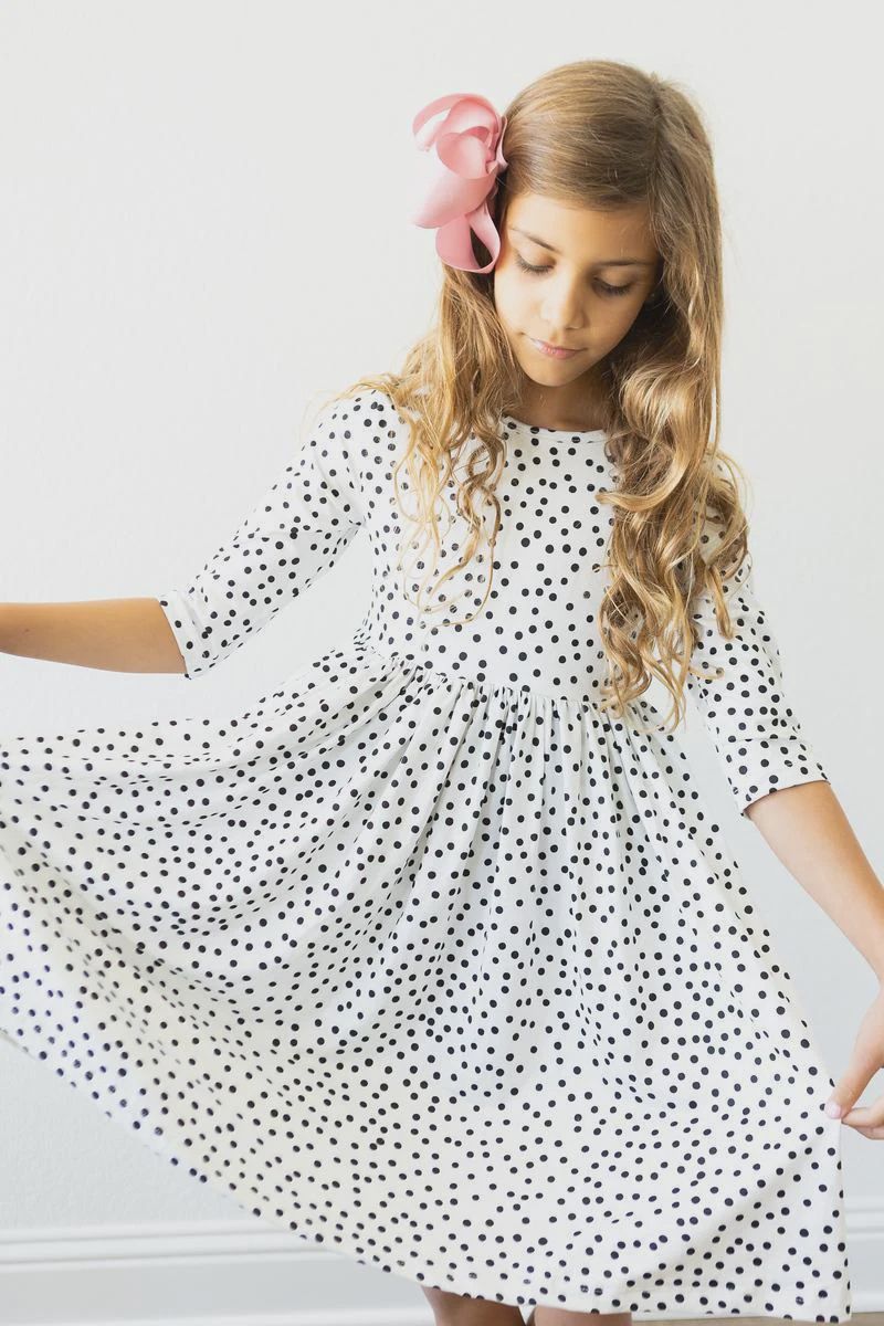 Mila and Rose Scattered Dot Twirl Dress